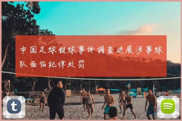 中国足球假球事件调查进展涉事球队面临纪律处罚